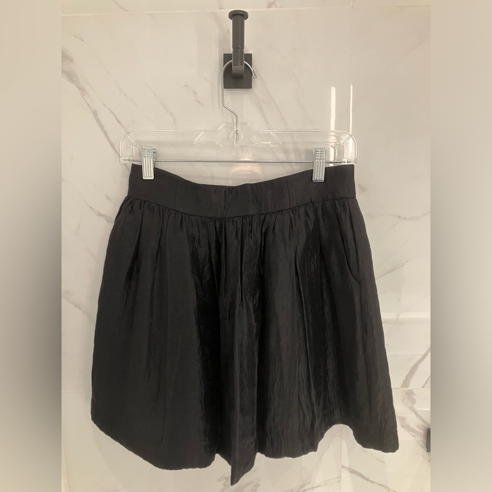 H&M Black Skirt with Light Shine - Size 8